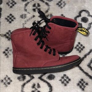 Dr. Martens Shoreditch Cherry Red Lace-Up Boots
